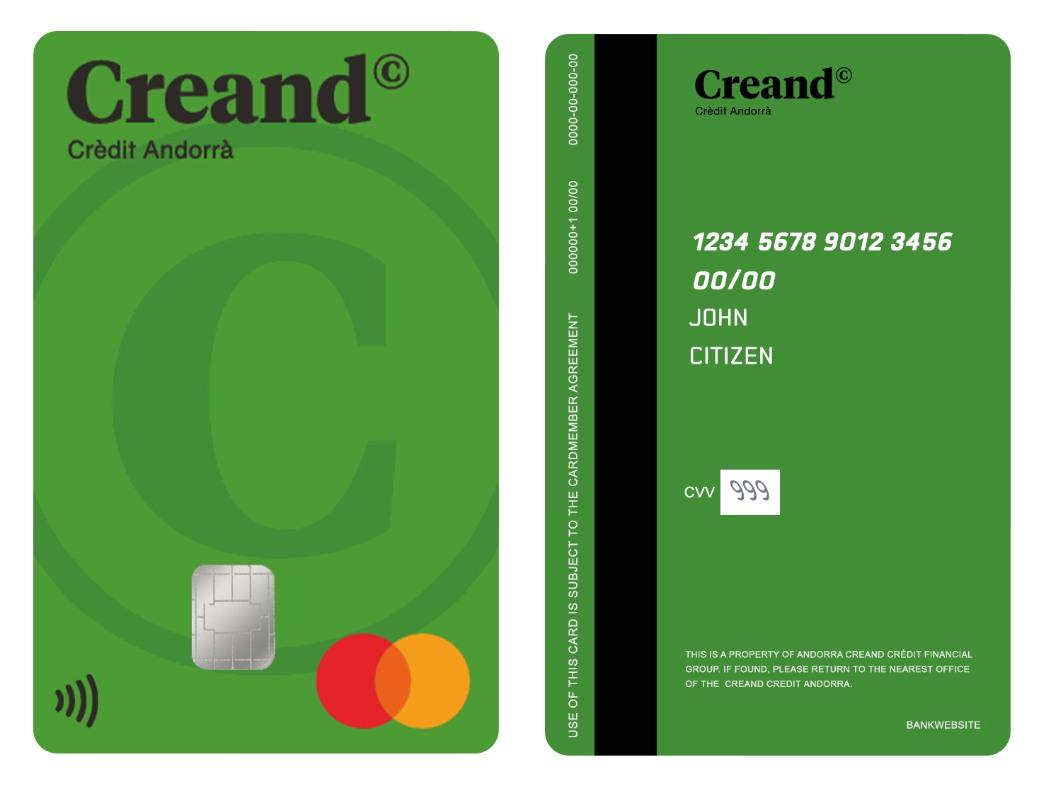 Andorra Creand Credit Financial Group vertical mastercard